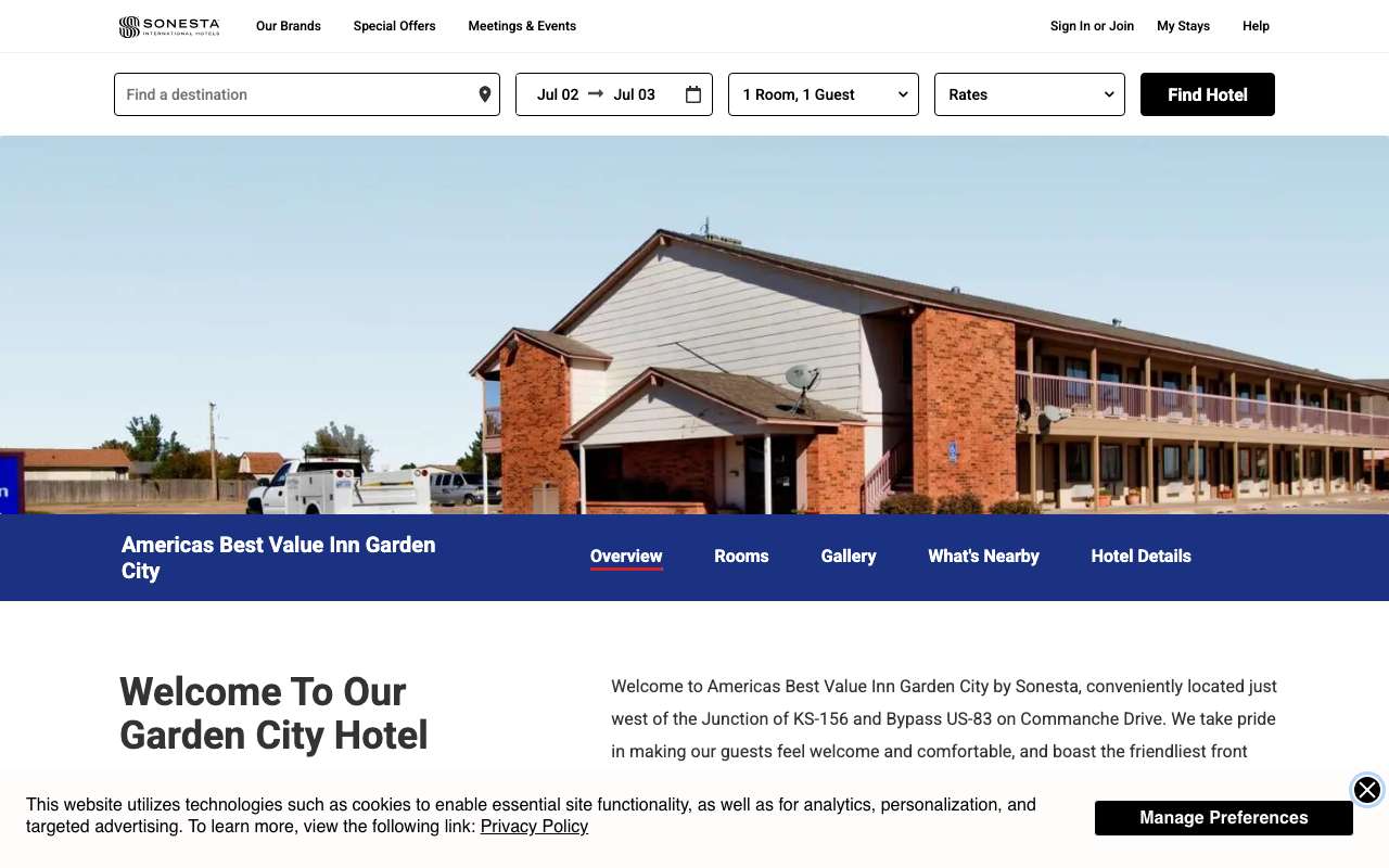 Americas Best Value Inn Garden City