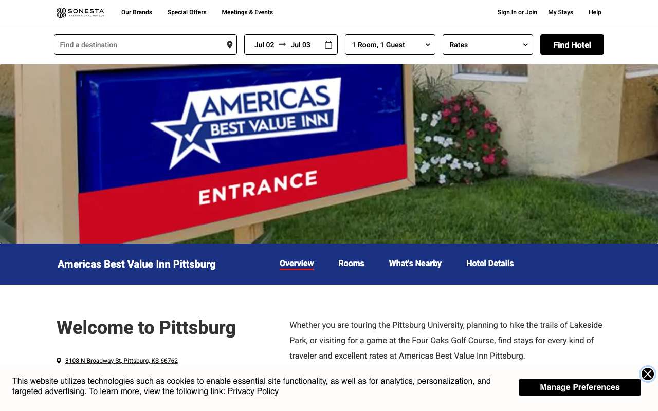Americas Best Value Inn Pittsburg