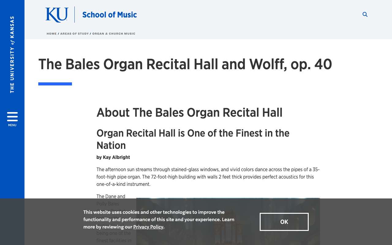 Bales Organ Recital Hall