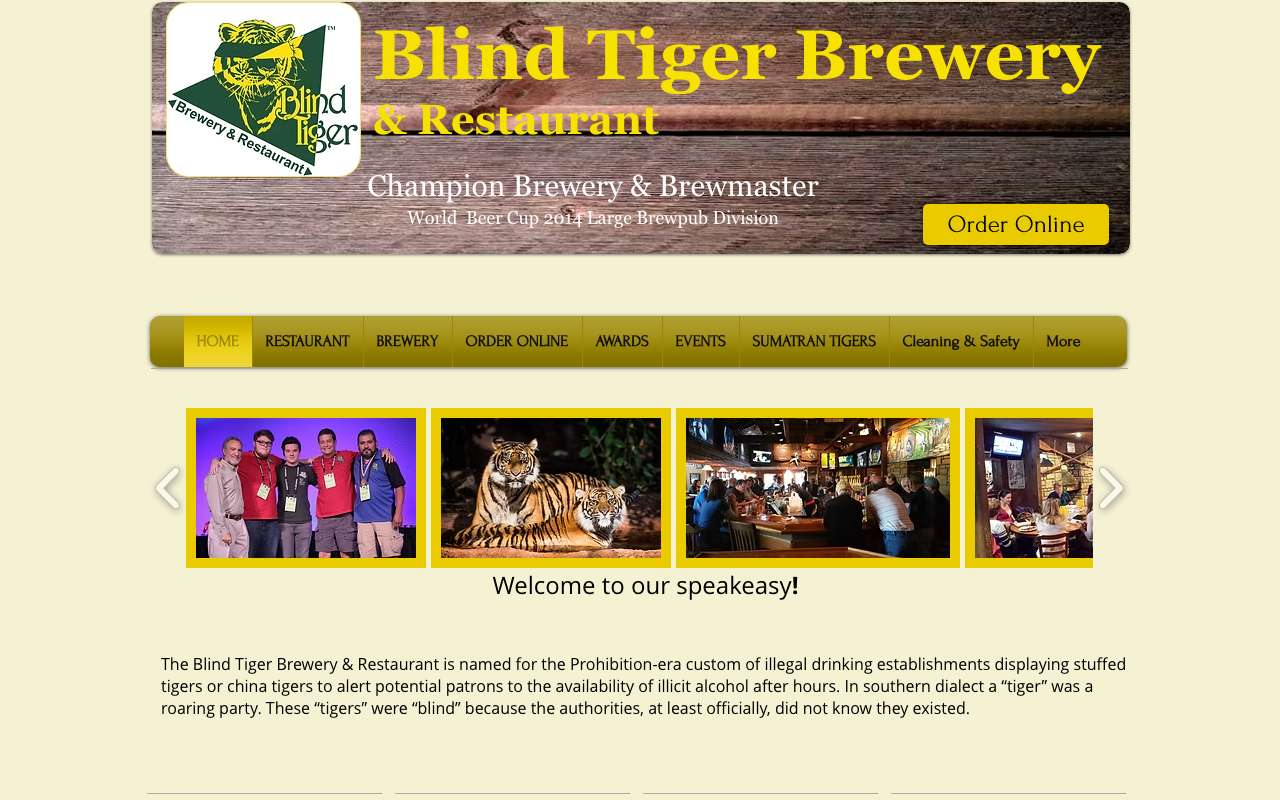 Blind Tiger Brewery & Restaurant