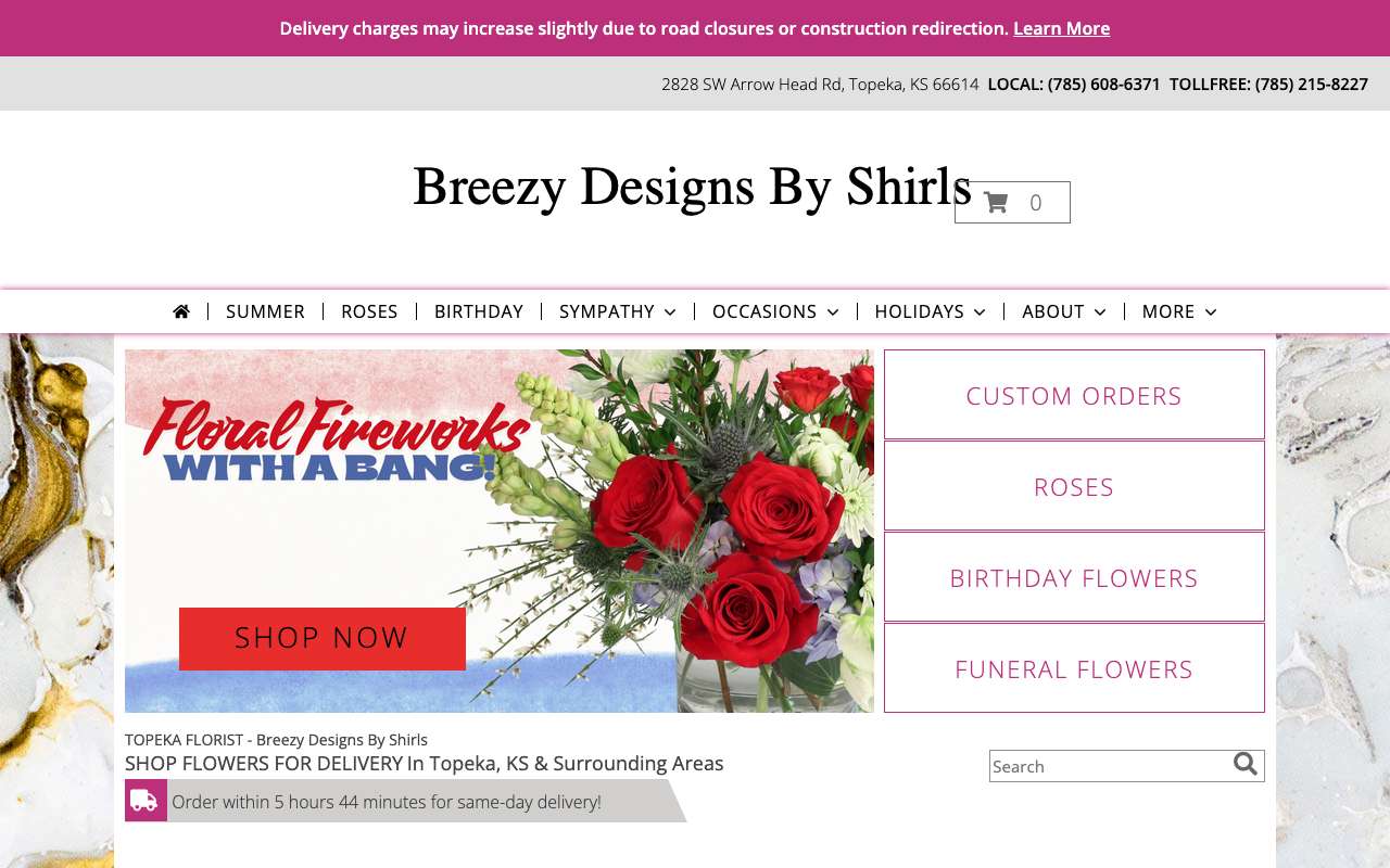 Breezy Designs By Shirls - Topeka Florist