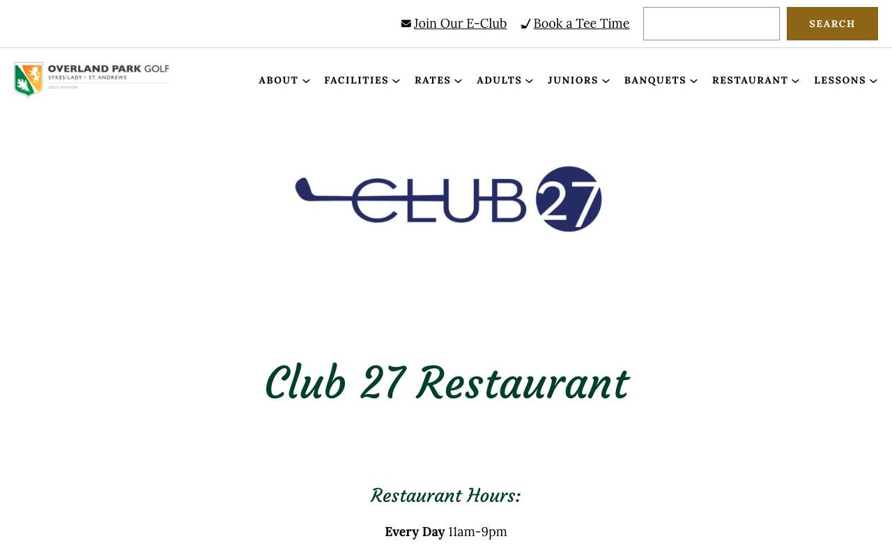 Club 27 Restaurant