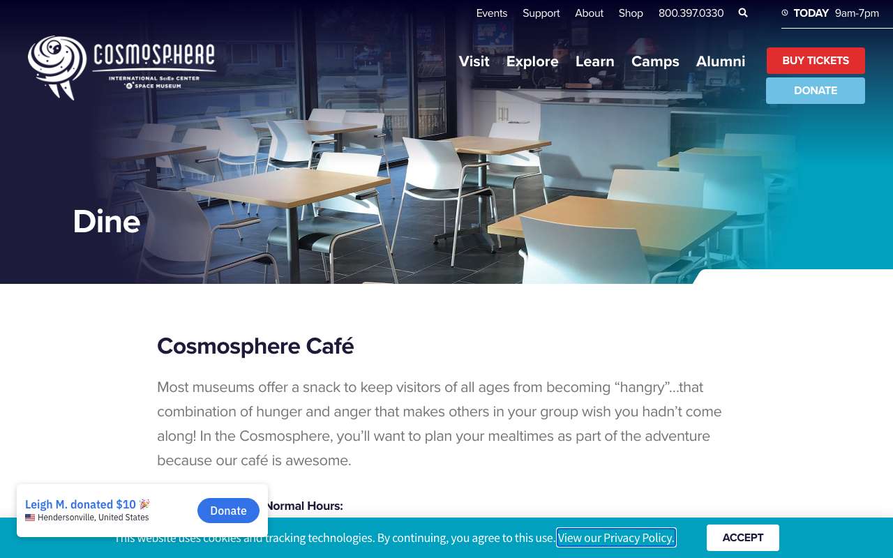 Cosmosphere Cafe