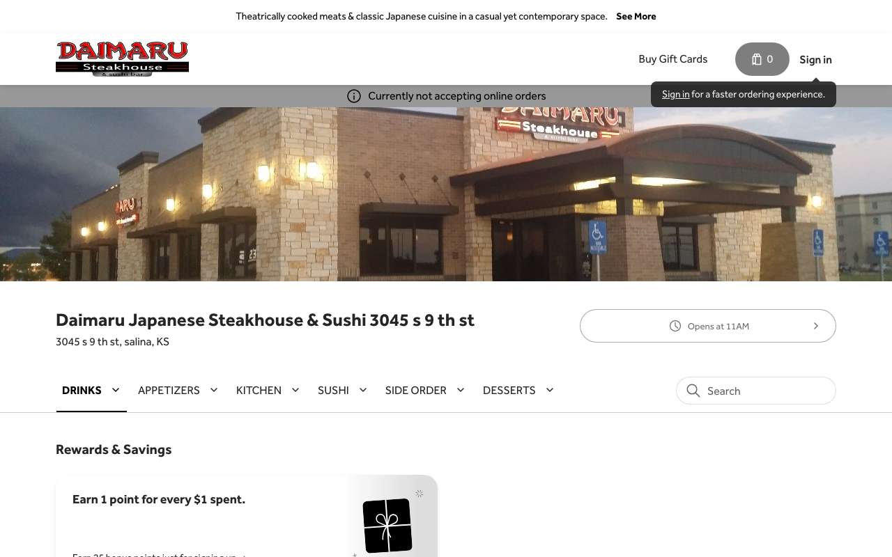 Daimaru Japanese Steakhouse & Sushi