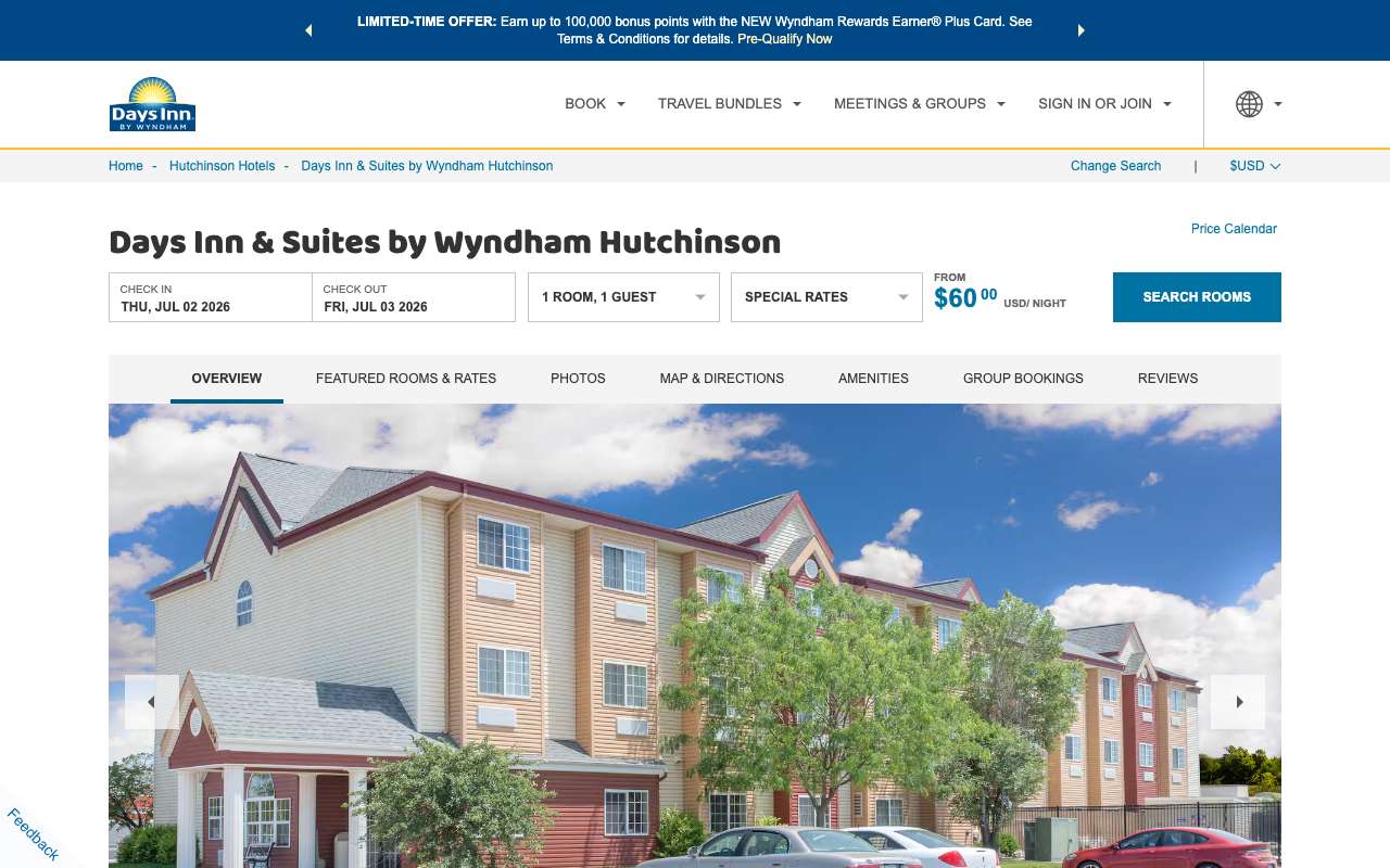 Days Inn & Suites by Wyndham Hutchinson