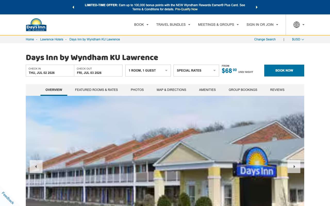 Days Inn by Wyndham KU Lawrence