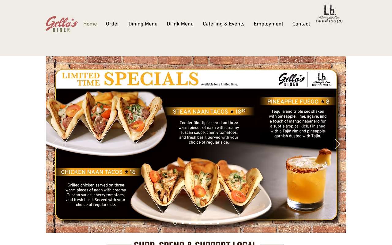 Gella's Diner and LB Brewing