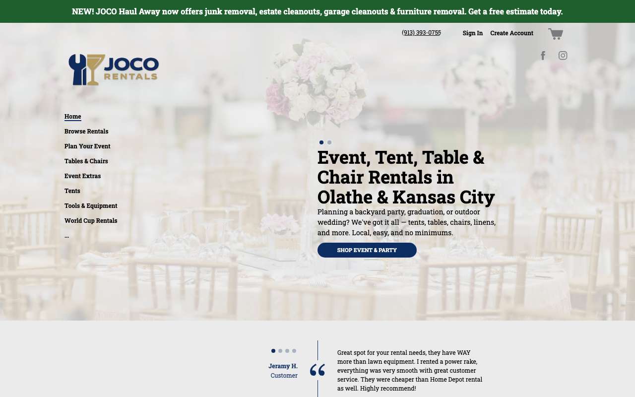 Johnson County Equipment & Party Rental