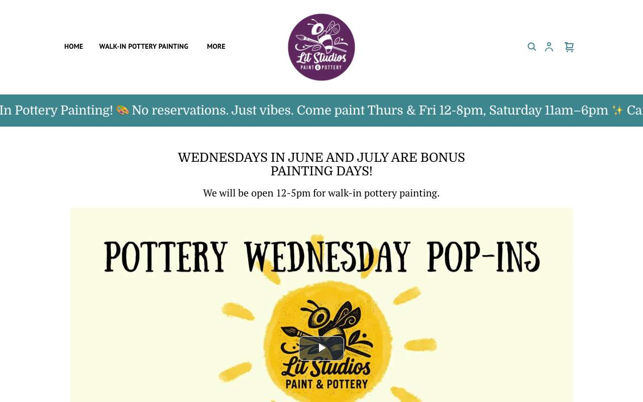 Lit Studios Paint And Pottery