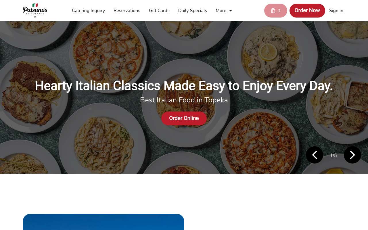 Paisano's Ristorante | Italian