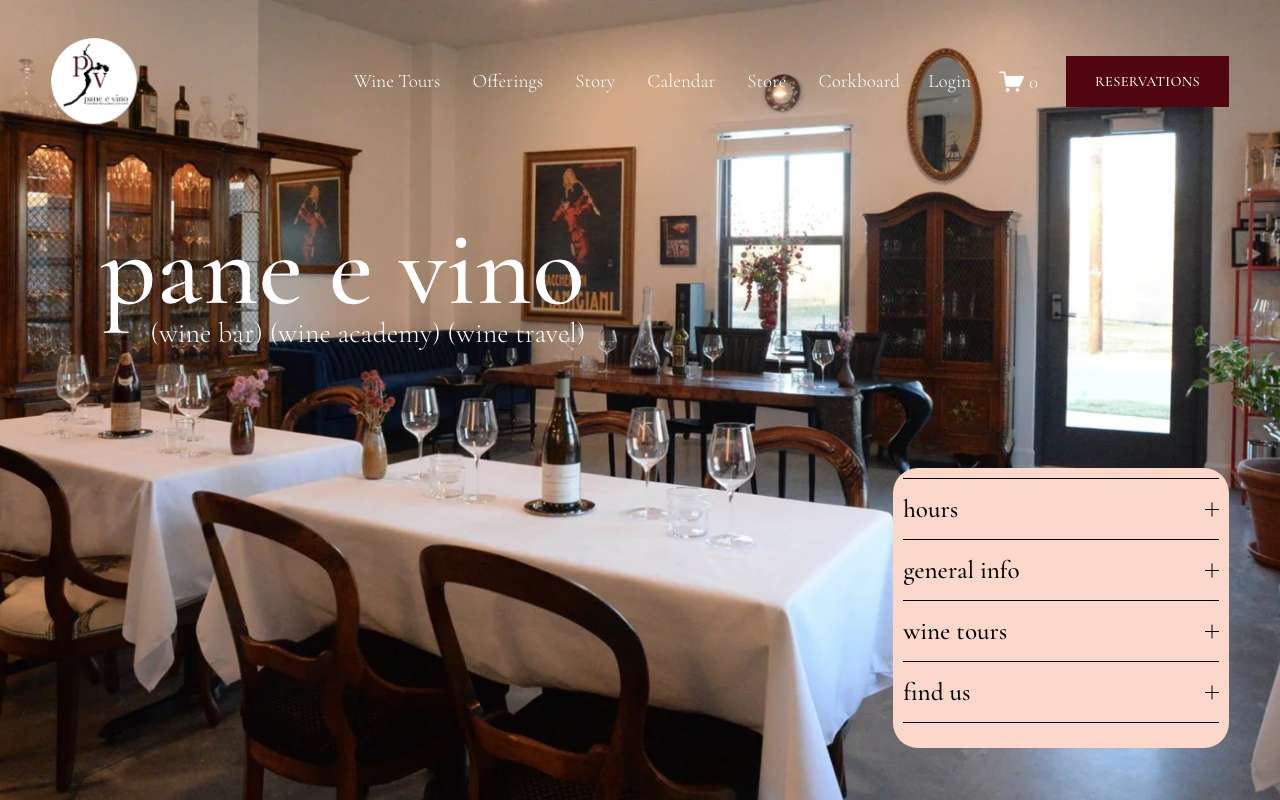 Pane e Vino Wine Bar & Academy
