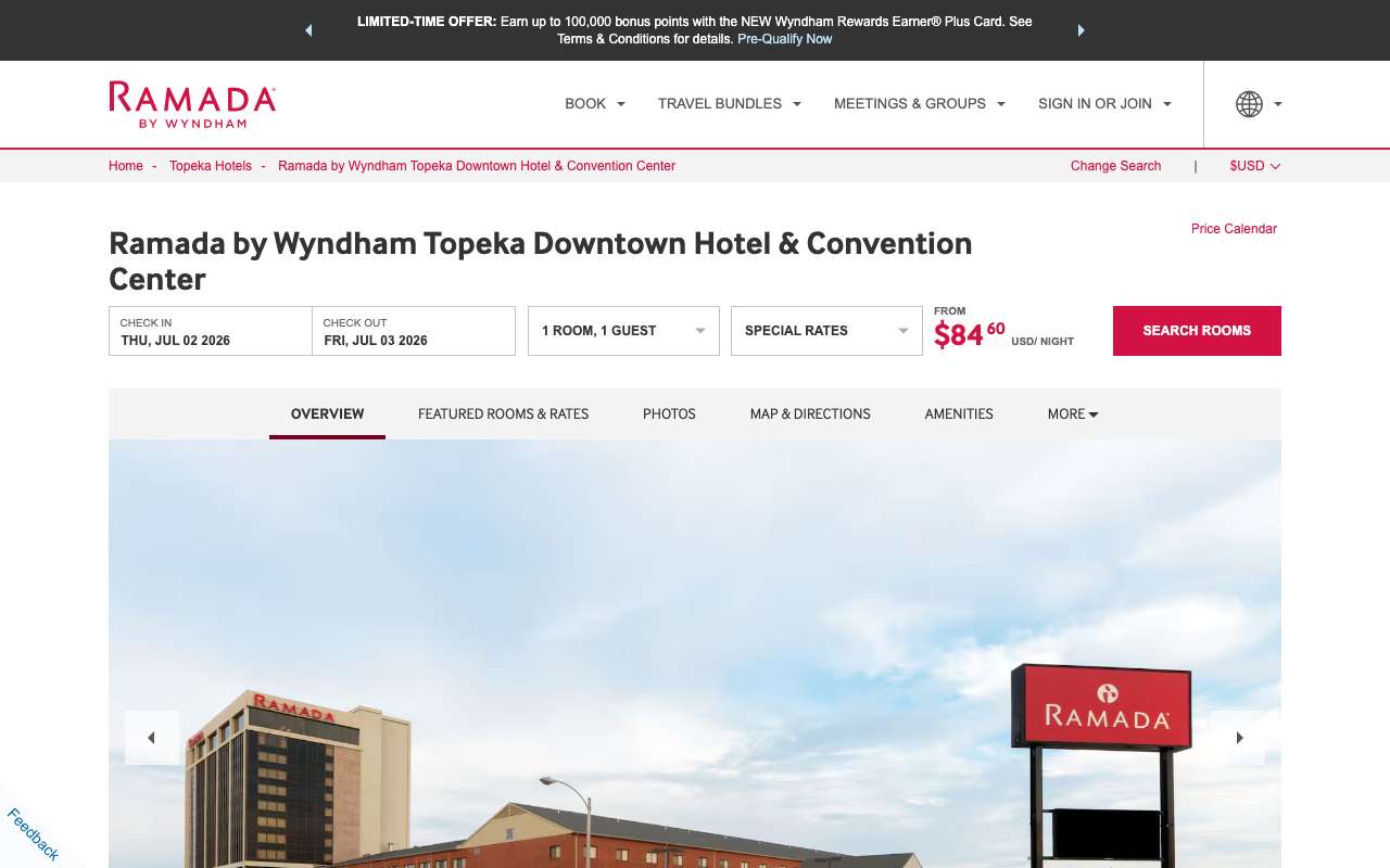 Ramada by Wyndham Topeka Downtown Hotel & Convention Center