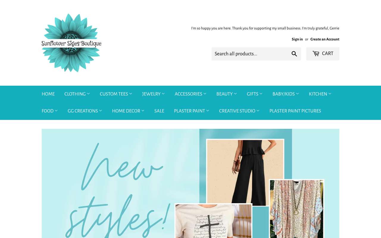 Sunflower Skies Boutique