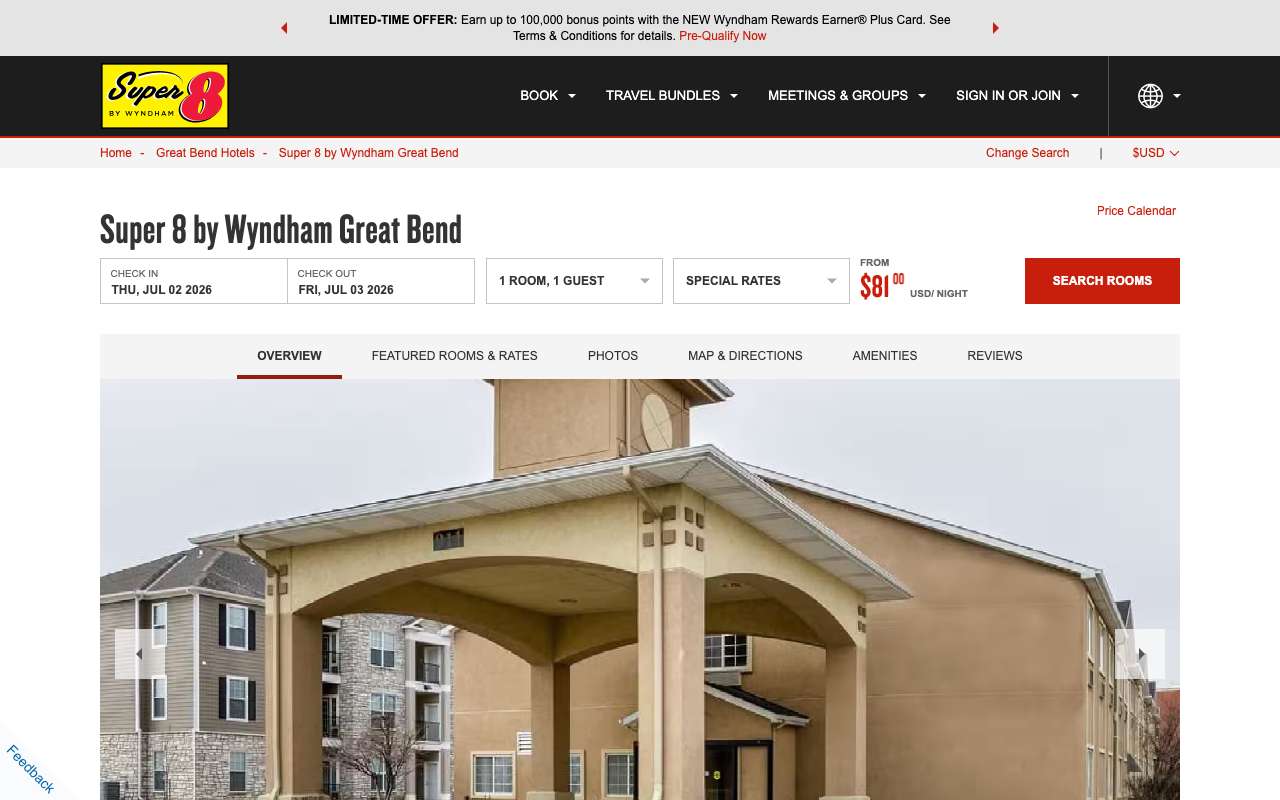 Super 8 by Wyndham Great Bend