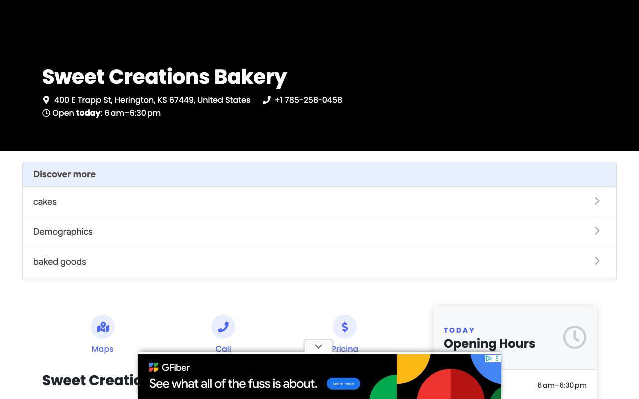 Sweet Creations Bakery