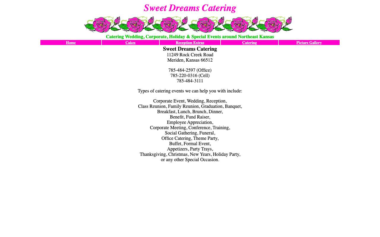 Sweet Dreams Catering