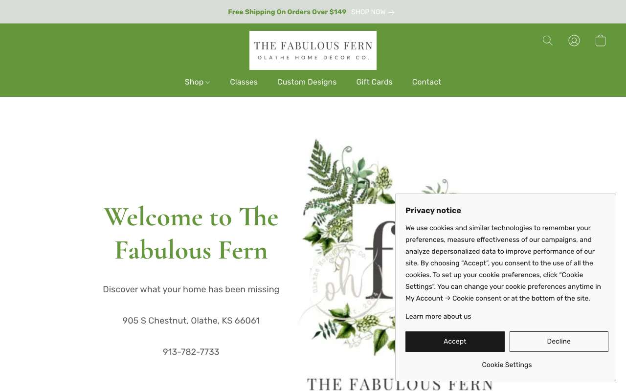The Fabulous Fern - Olathe Home Decor
