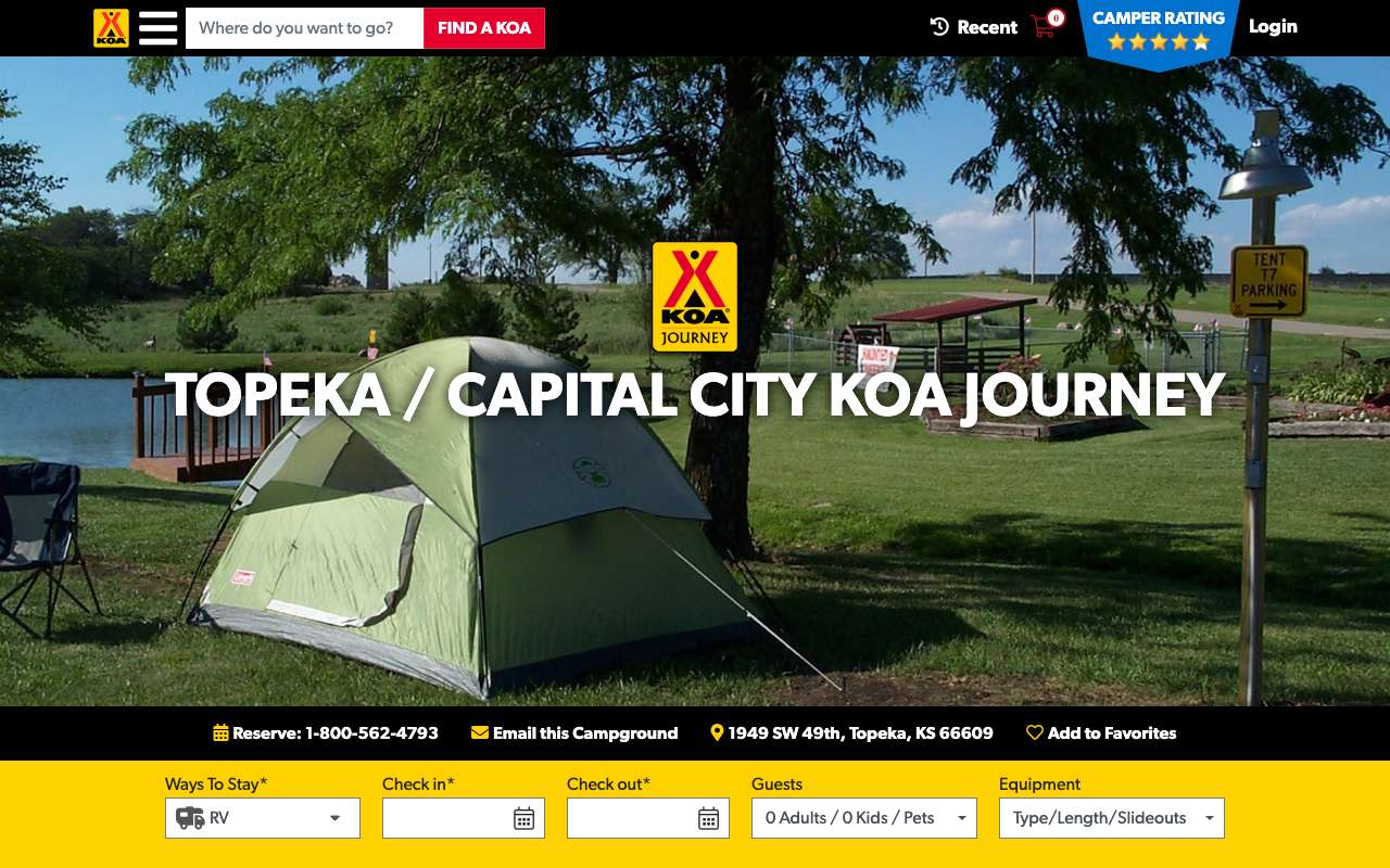 Topeka / Capital City KOA Journey