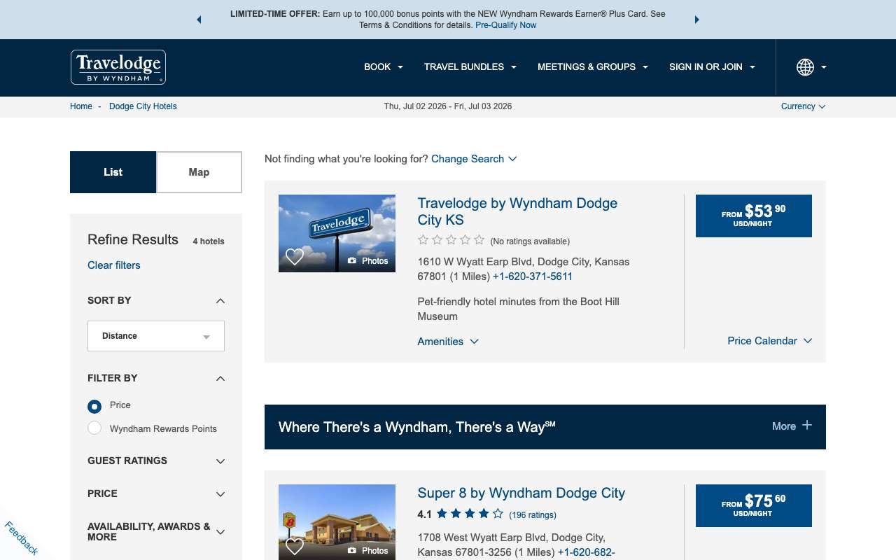 Travelodge by Wyndham Dodge City