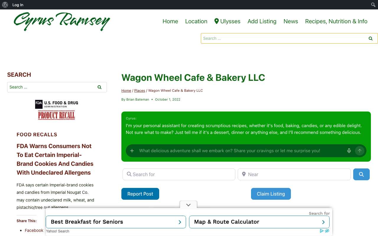 Wagon Wheel Cafe & Bakery