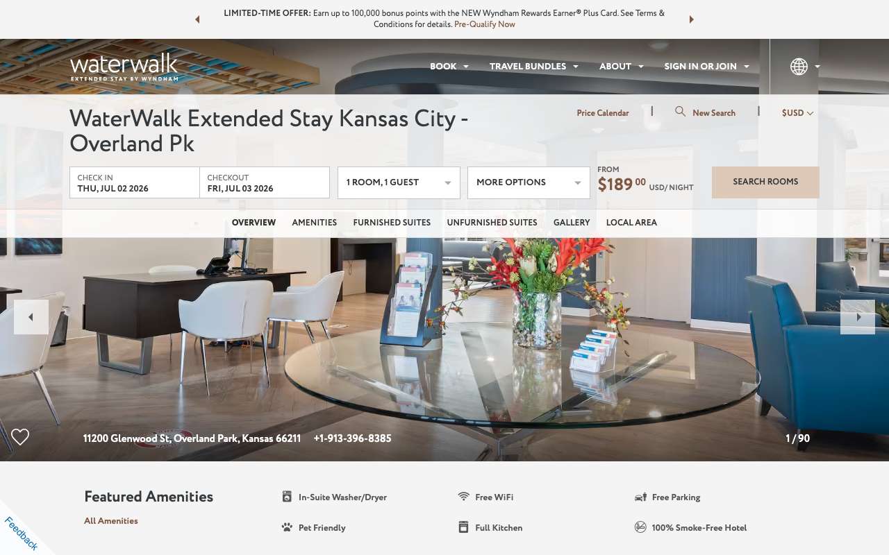 WaterWalk Extended Stay Kansas City - Overland Pk