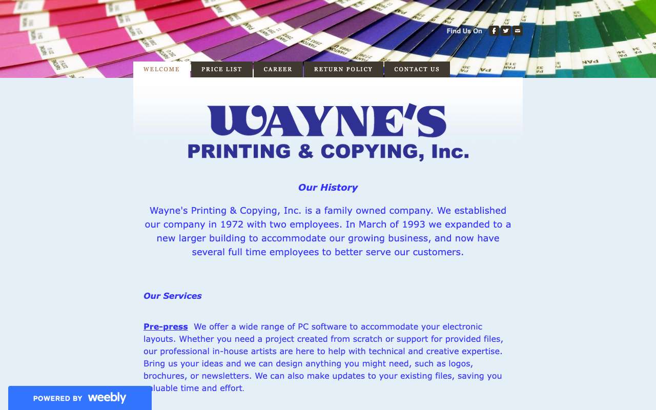 Wayne's Printing & Copying Inc
