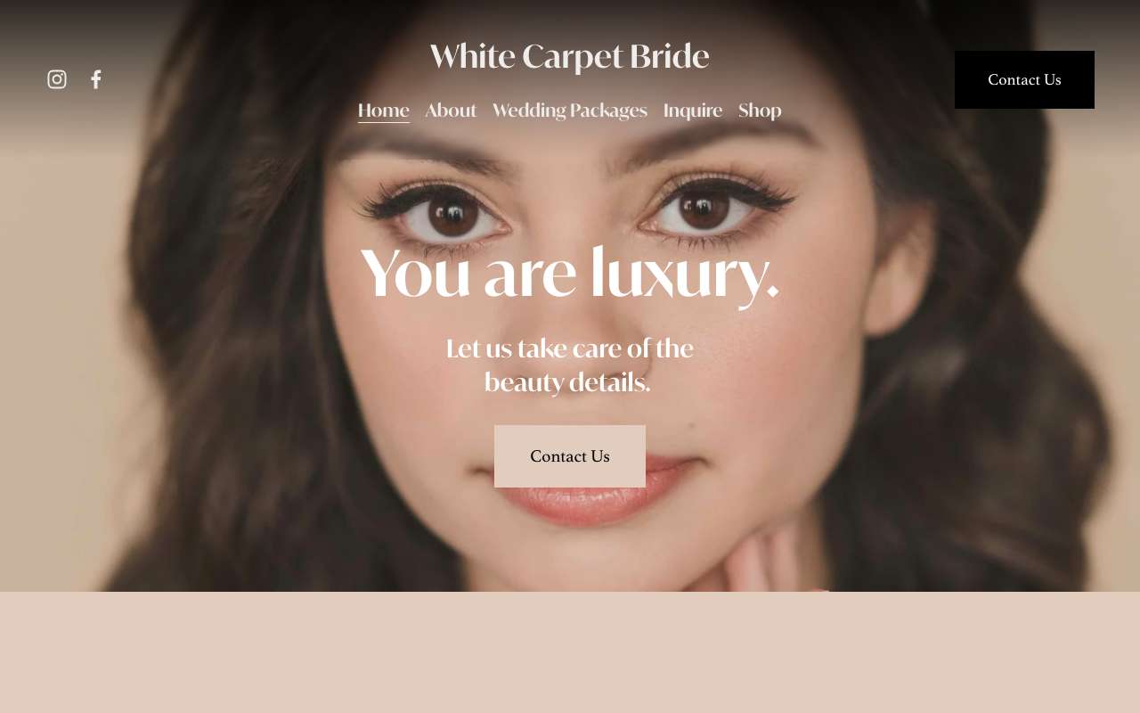 White Carpet Bride
